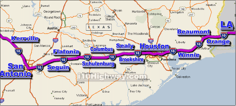 I 10 Texas Traffic Maps